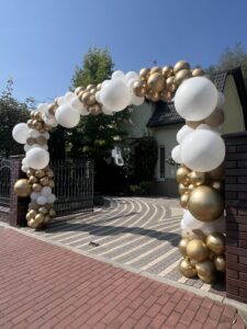Bramy balonowe weselne dekoracje weselne
